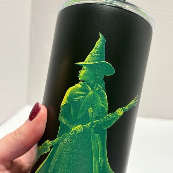 Wicked Universal Studios 2025 Defy Gravity Metal Tumbler with Straw Topper New - Picture 7 of 7